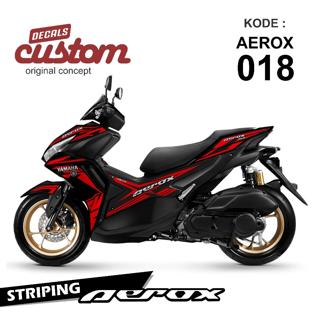 Yamaha aerox 155 Motorcycle striping Sticker รูปลอกใหม่ aerox aerox ...