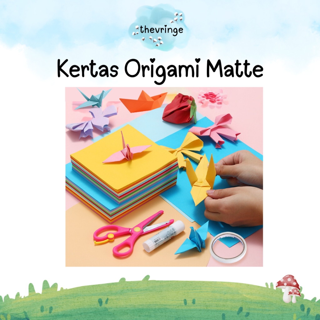 กระดาษ Origami Matte ธรรมดา Origami กระดาษ 20x20 ซม. 15x15 ซม. 20x20 ...