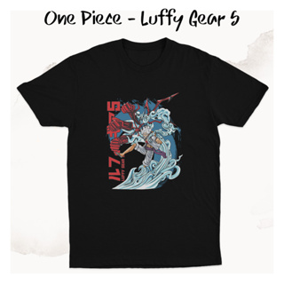 เสื้อยืด พิมพ์ลายอนิเมะ One Piece Luffy Gear 5th K0359