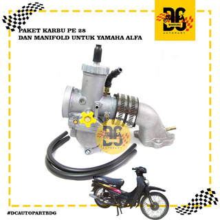 คาร์บูเรเตอร์ และ MANIFOLD Package PE 28 YAMAHA ALFA FORCE 1 F1ZR CHAMP SIGMA