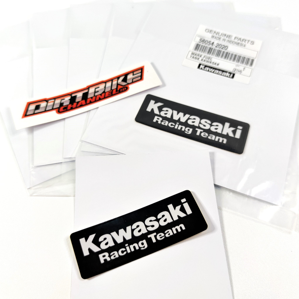สติ๊กเกอร์ KAWASAKI RACING TEAM ต้นฉบับ Kawasaki KLX BF KX Dtracker ...