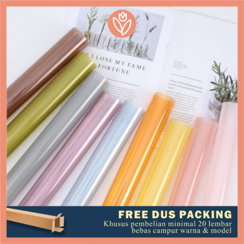 ทิวลิป PAPERIE กระดาษเชลโลพาน สีพลาสติก OPP TRANSPARENT REFLECTION ...