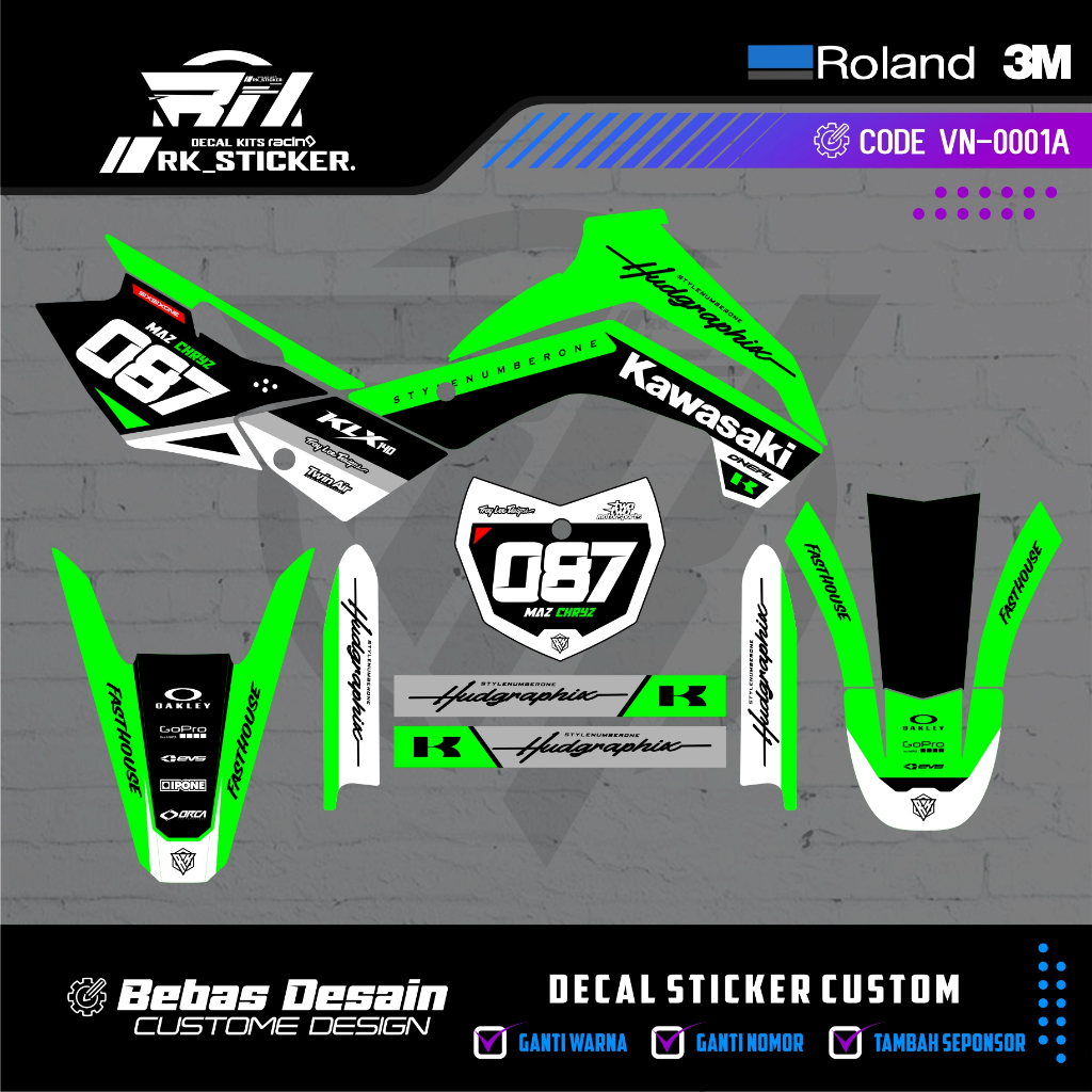 รูปลอก KLX 140 ออกแบบเองฟรี Shopee Thailand