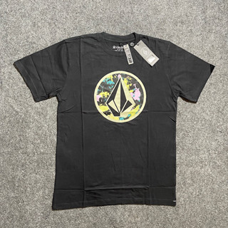 เสื้อยืด พิมพ์ลาย HITAM Amd 778 Surf VOLCOM สีดํา สําหรับผู้ชาย