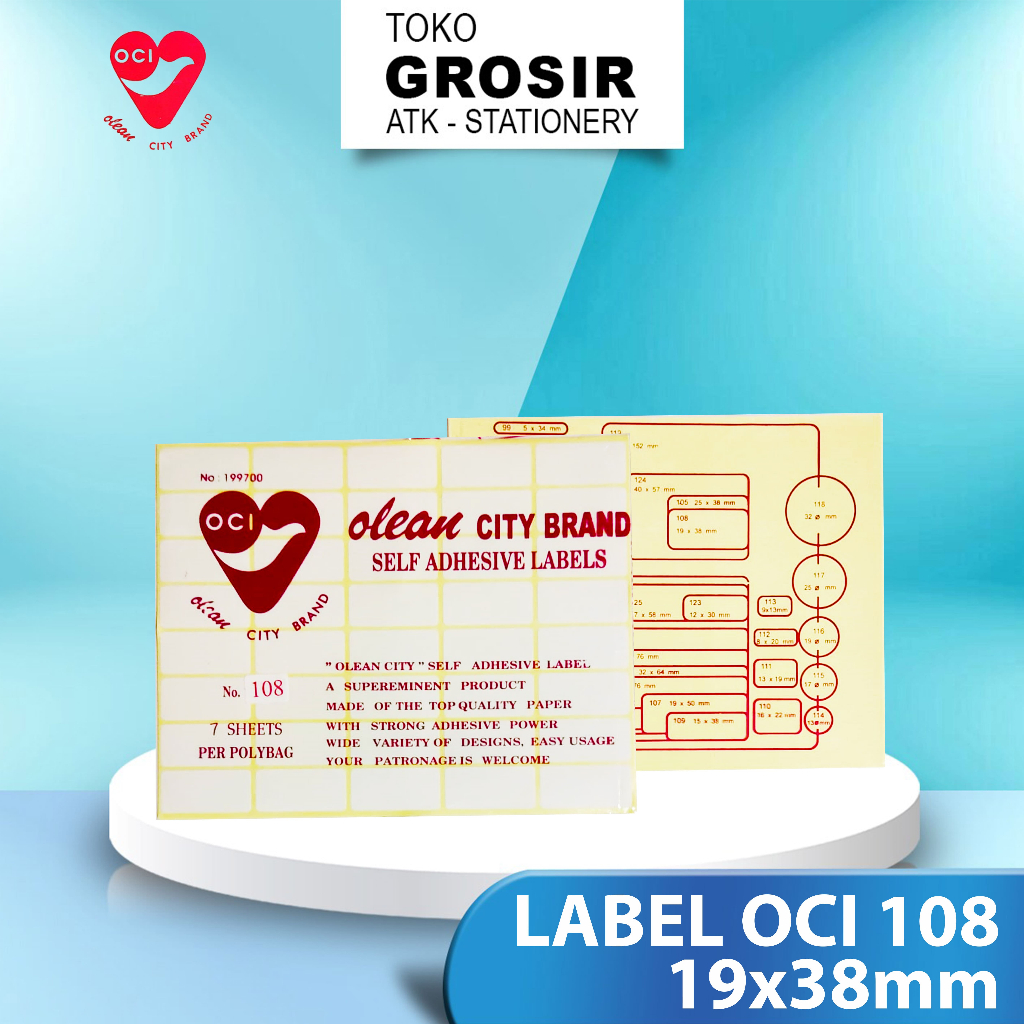 Oci Label: Thermal Barcode Label Sticker Olshop Shipping Label (1 ...