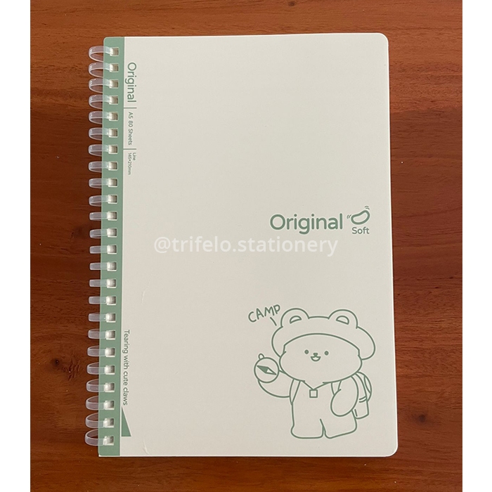 สมุดโน้ตสันเกลียว A5 ลาย Wengu Bunny's Kitten Soft Ring Paper Line (SXQ ...