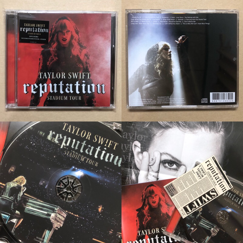 แผ่น Cd TAYLOR SWIFT - อัลบั้ม REPUTATION STADIUM TOUR LIVE แผ่น CD ...