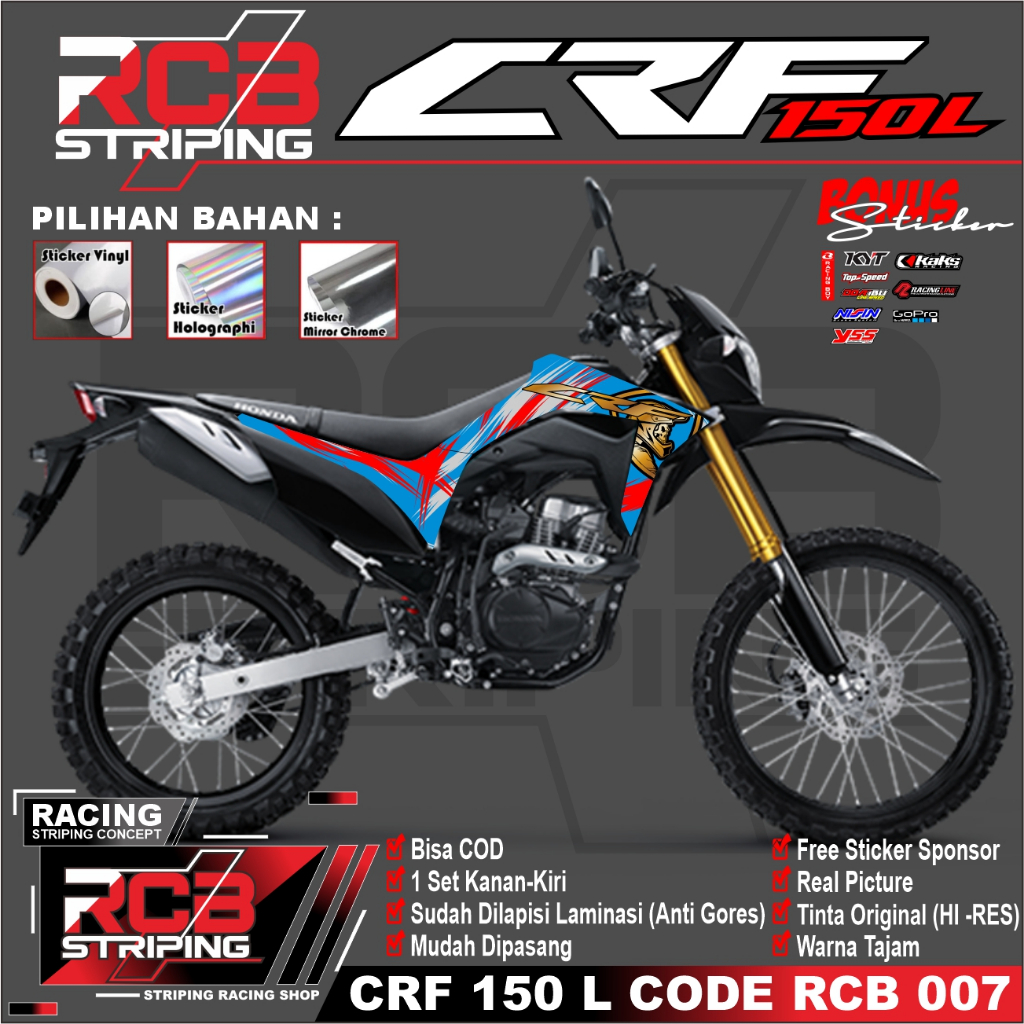 สติกเกอร์ CRF 150L - CRF 150L CRF 150L RCB 007 แบบเรียบ | Shopee Thailand