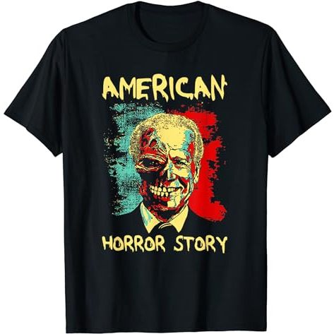 เสื้อยืด President Horror American Zombie Story ฮาโลวีน Biden 2024 ...