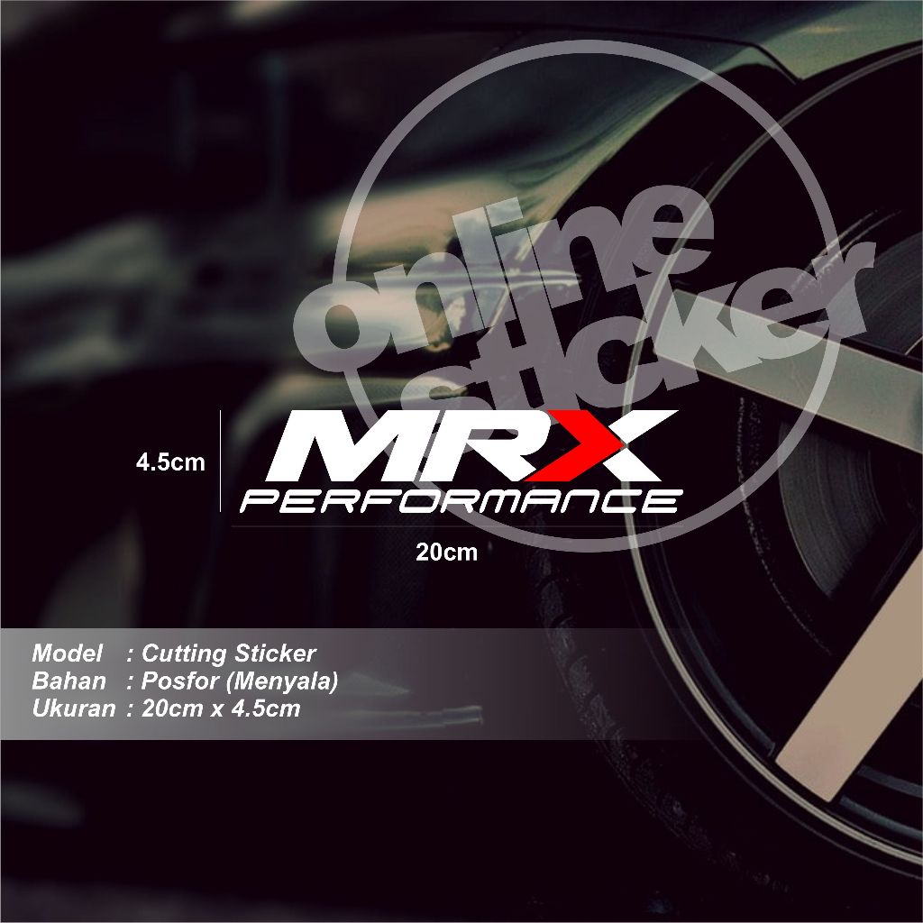 Mrx performance Sticker ต้นฉบับ | การตัดบน | Shopee Thailand