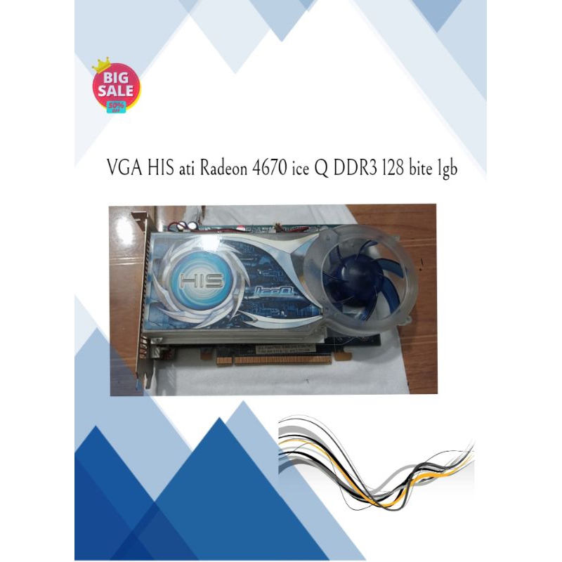 Vga ati Radeon HIS ice Q DDR3 128bite 1gb สองปกติ | Shopee Thailand
