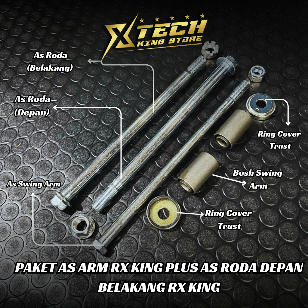 RX KING AXLE RX KING ARM AXLE PLUS RX KING FRONT REAR AXLE INCLITS ...