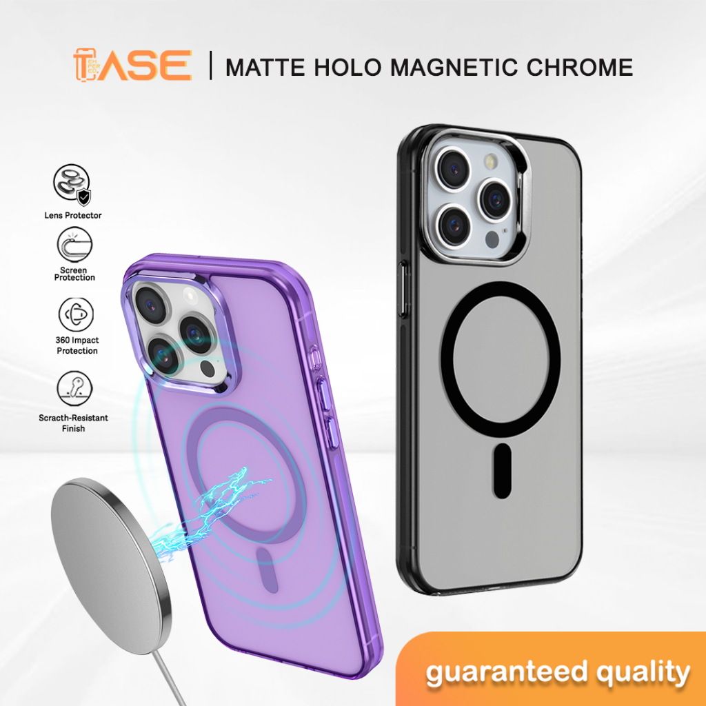 เคส iphone 15 PRO MAX MATTE HOLO แม่เหล็กโครเมี่ยม | Shopee Thailand