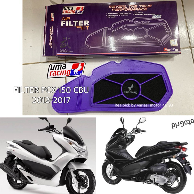 Pcx 150 CBU 2012-2017 กรองอากาศ UMA RACING ORIGINAL | Shopee Thailand