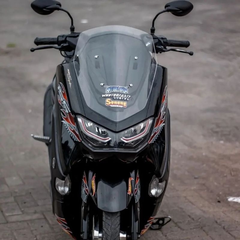 กระจกบังลม NMAX NEW STANDARD TYPE. ใหม่ NMAX VISOR 2020/2023 ORI ...