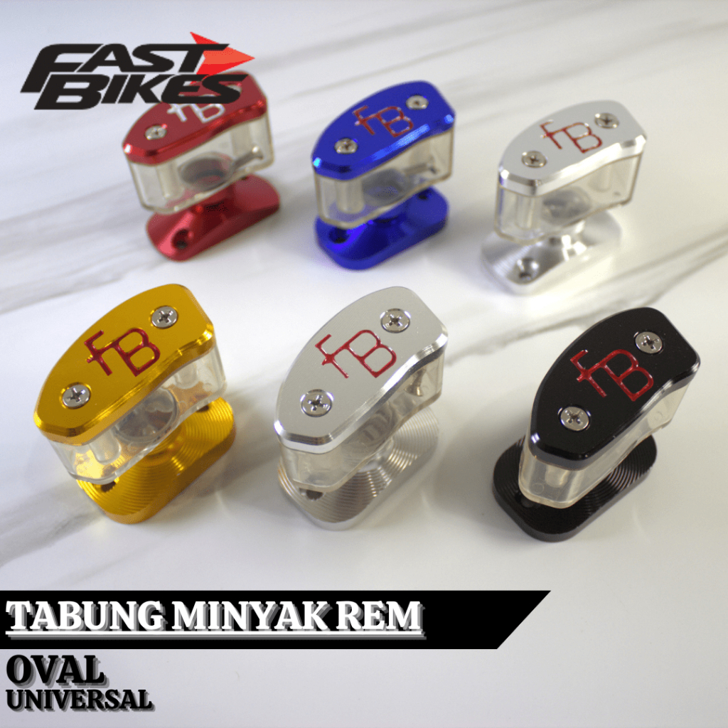 CNC Fastbikes รูปไข่ Variation เบรค Fluid Cap - ด้านหน้า BRAKE FLUID ...
