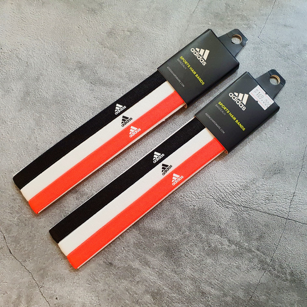 ที่คาดผม ADIDAS Sports Hair Bands BLACK/WHITE/SOLAR RED [ADAC16200