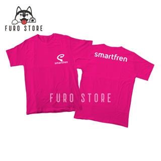 เสื้อยืดแขนสั้น ผ้าฝ้าย พิมพ์ลาย Smartfren 30s - Furo Store