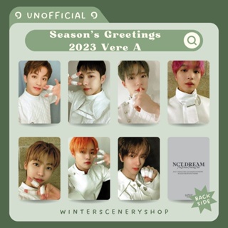 !!️ไม่เป็นทางการ!! ️โฟโต้การ์ด Nct DREAM - Seasons Greetings 2023 | โฟโต้การ์ด 7 ชุด 1 ชุด | ☃ ทิวทัศน์ฤดูหนาว ☃