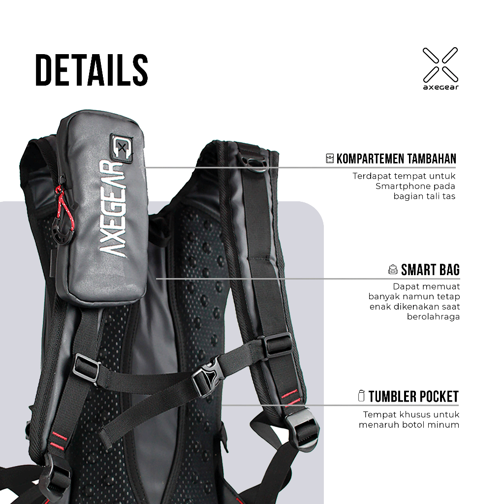 Axegear ENDURO HYDROPACK TRAIL BACKPACK 01 | Shopee Thailand