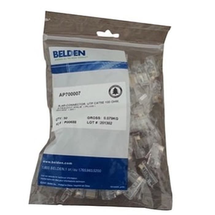 Belden RJ45 Cat5 e Connector / OFFICIAL RJ 45 CAT 5 BELDEN CONECTOR ...