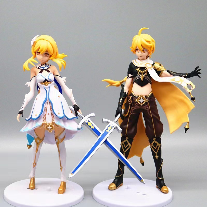 แอ็คชั่นฟิกเกอร์ Aether Lumine Genshin Impact Plus Traveler Action ...