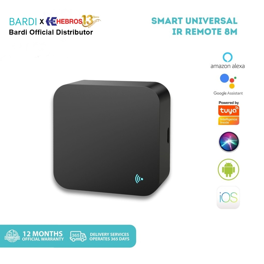 Bardi Smart UNIVERSAL IR REMOTE 8m Wifi ไร้สายไม่มีอะแดปเตอร์ | Shopee ...