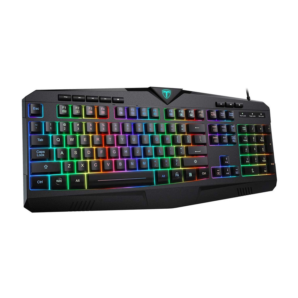 Mpow PICTEK RGB คีย ์ บอร ์ ดแบบมีสาย USB คีย ์ บอร ์ ดรหัส S8G9 ...