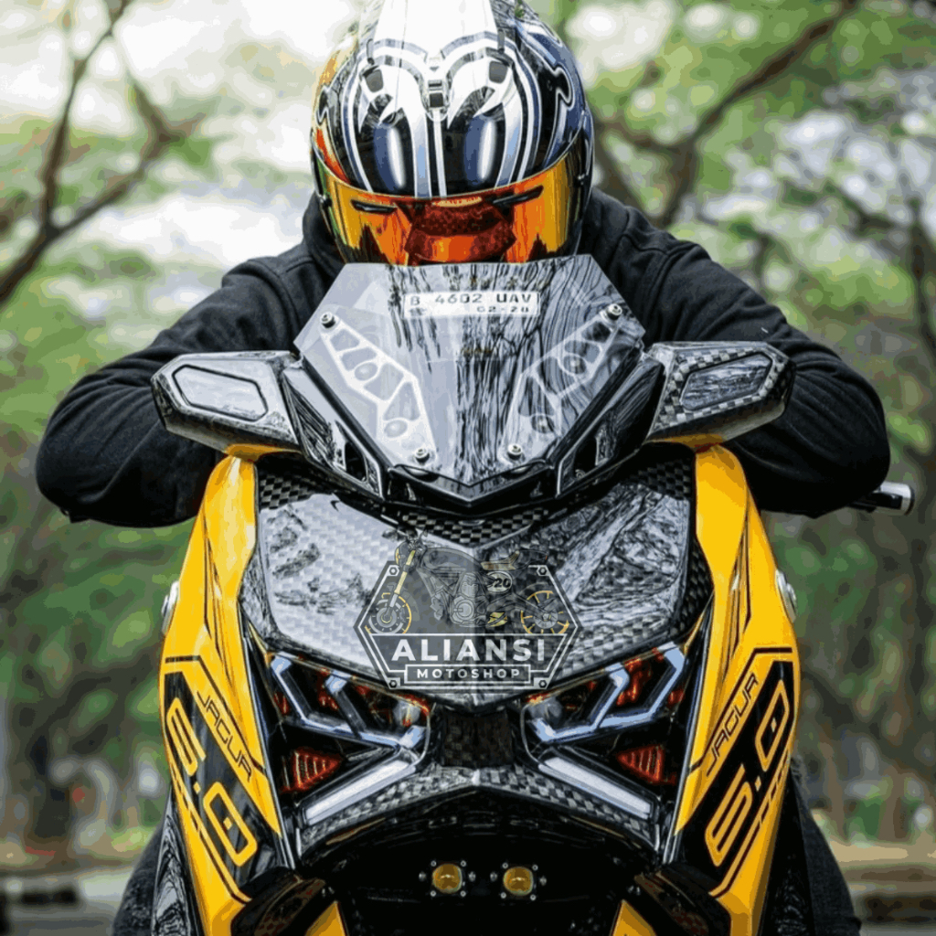 กระจก Xmax ใหม่เชื่อมต่อ 2023 รุ่น V2 Mini Visor Xmax ใหม่ใหม่ 2023 ...