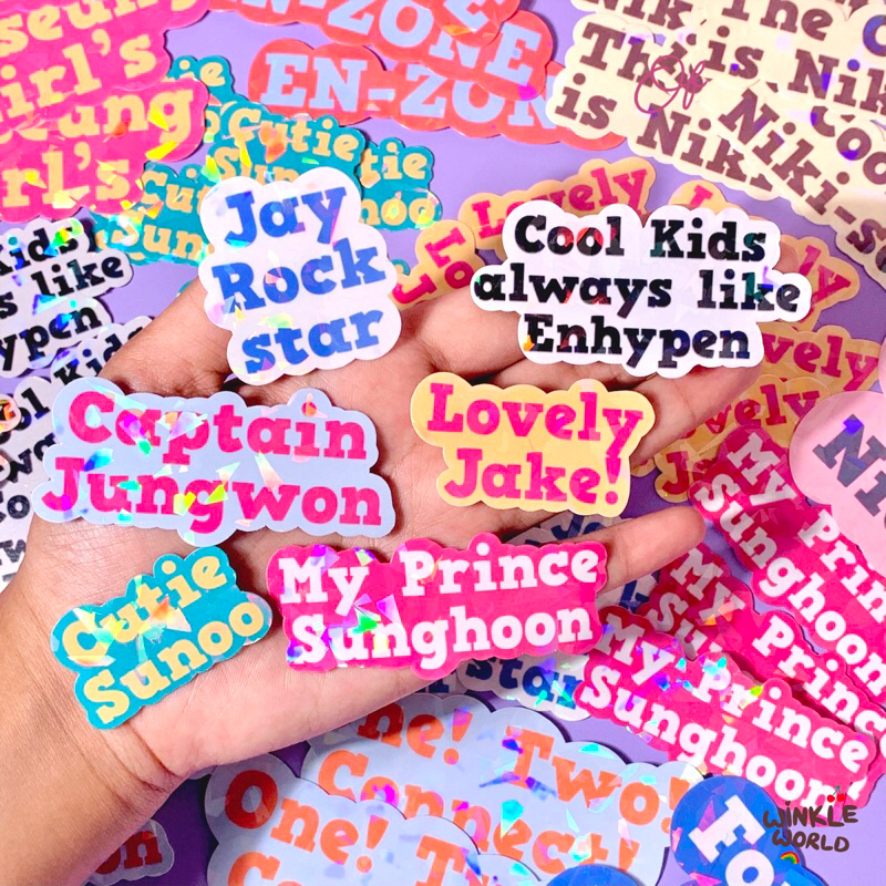 Enhypen Sticker Die Cut Hologram/Freebies K-pop Enhypen Series | Shopee ...