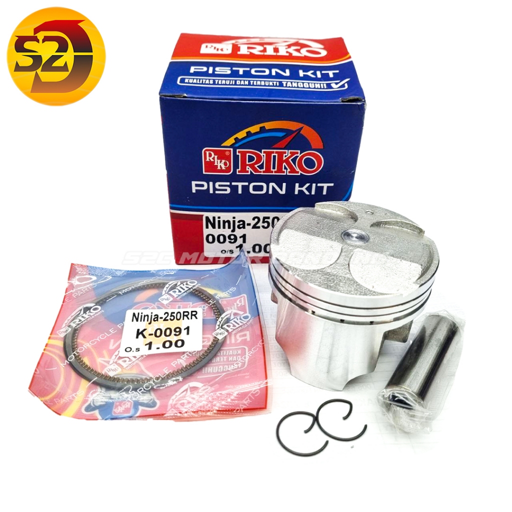 ชุดลูกสูบ KAWASAKI NINJA 250 2 กระบอก RIKO | Shopee Thailand