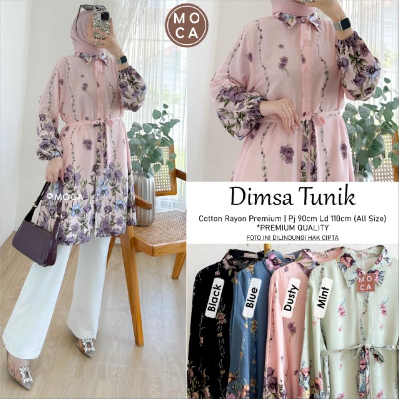 Dimsa Tunic โดย Moca | Shopee Thailand