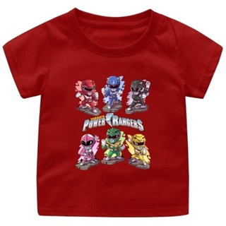 เสื้อยืด ลาย Power ranger6 สําหรับเด็กผู้ชาย