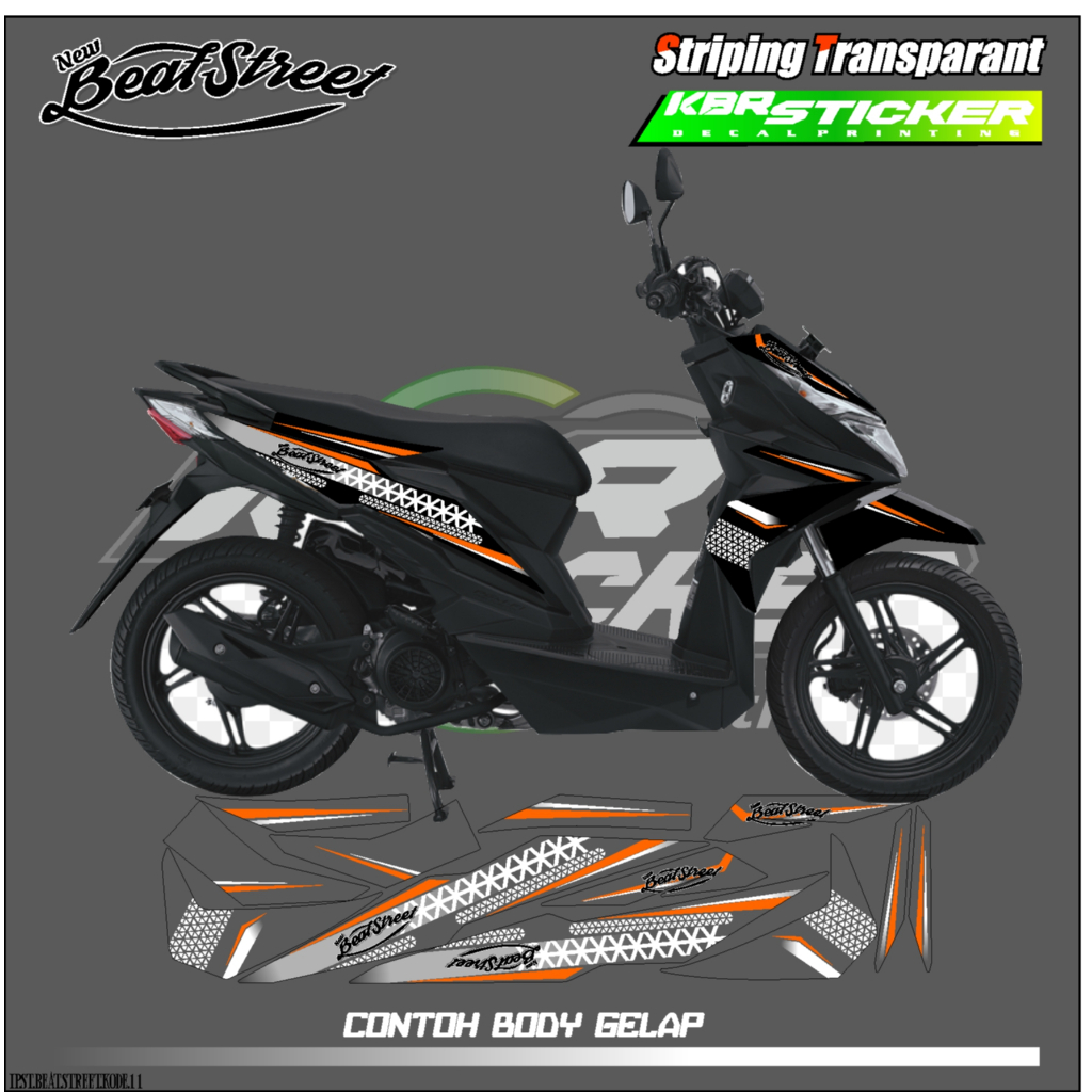 BEAT STREET สติ๊กเกอร์มอเตอร์ไซค์ HONDA BEAT STREET STICKERS LIST ...