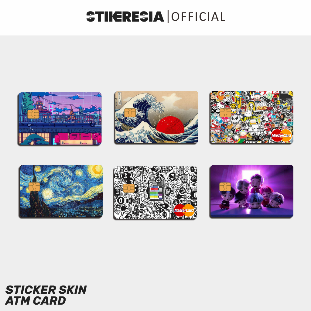 สติ๊กเกอร์ ATMatalog Third - Flazz Vinyl ATM Emoney Card Stickers ...