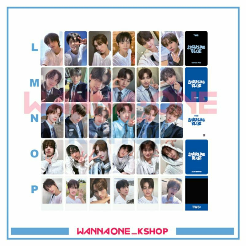 Tws photocard อัลบั้มป็อบสีน้ําเงินประกาย | Shopee Thailand