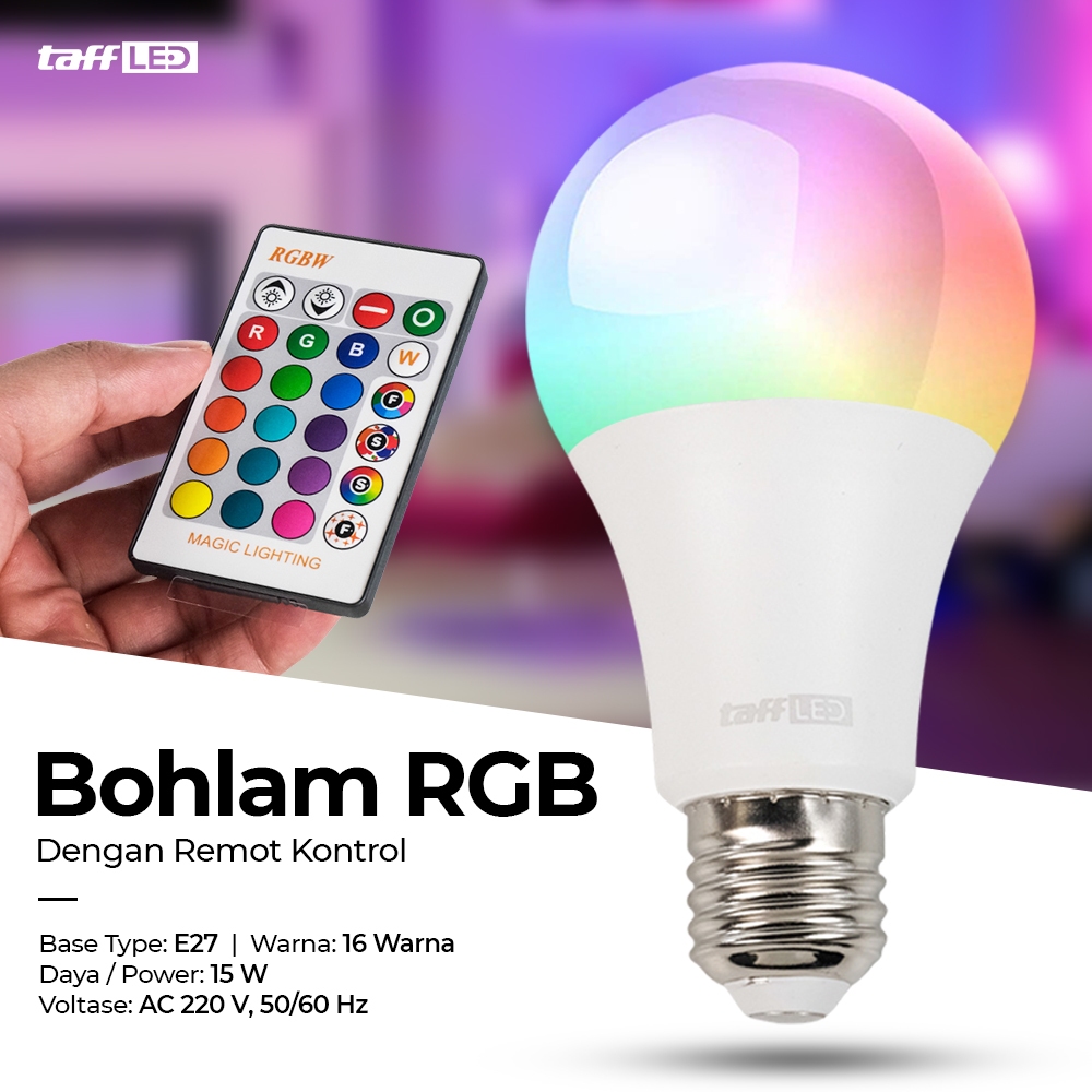 หลอดไฟ LED Rgb สมาร์ทรีโมทคอนโทรลบลูทูธ 5 10 15w/สมาร์ทหลอดไฟ LED ไฟ ...