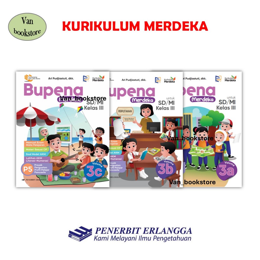 Bupena Merdeka SD 3 ABC - Merdeka Curriculum | Shopee Thailand