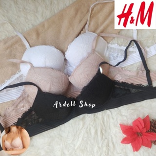 Ch BRA เสื้อชั้นในสตรี ลวดนุ่ม PUSHUP HM ลูกไม้ คัพ 34B FLS