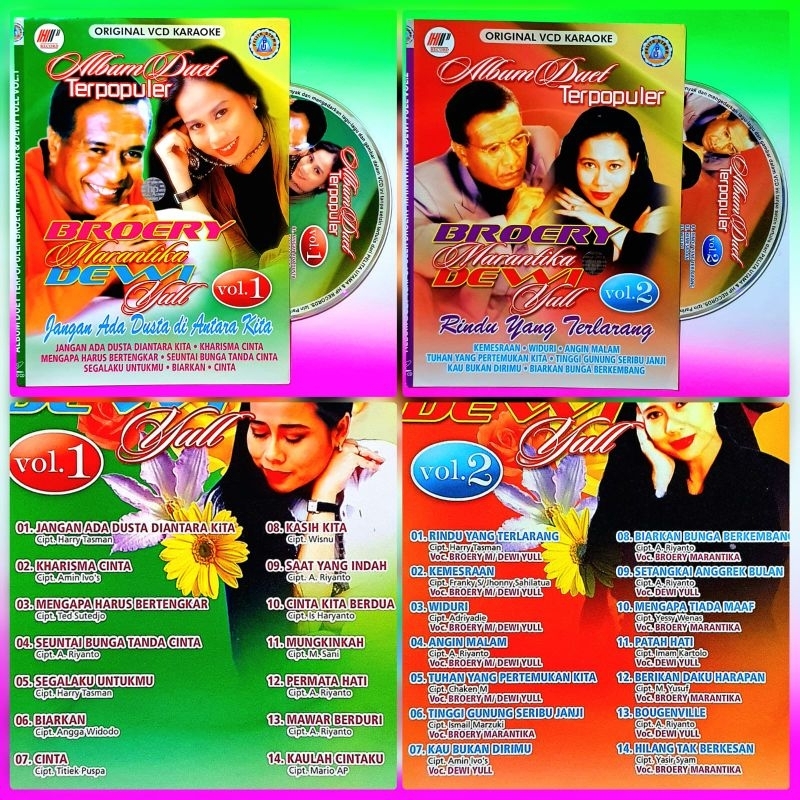 เทปคาราโอเกะ VCD KARAOKE Song Romantic DUET BROERY DEWI YULLVOCAL ON