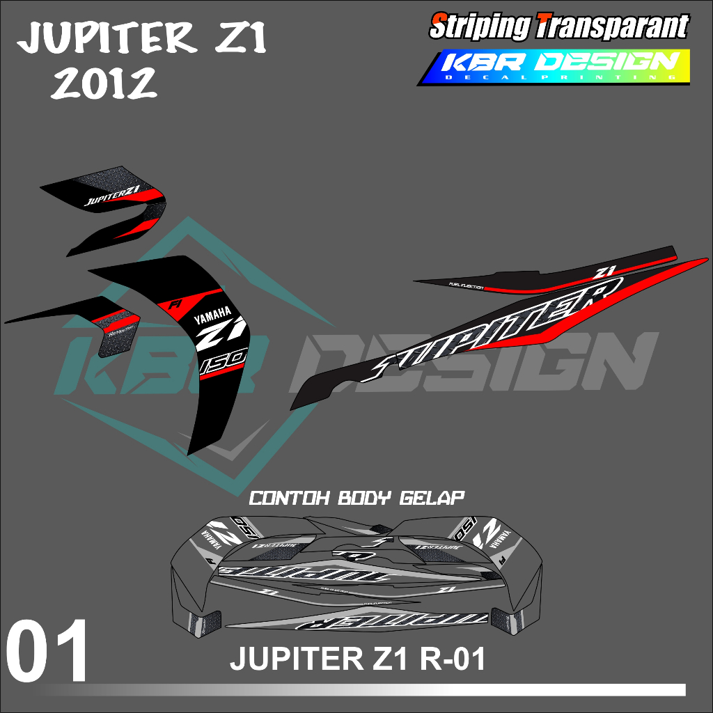 JUPITER Z1 YAMAHA JUPITER Z1 สติ๊กเกอร์มอเตอร์ไซค์ - LIST SIMPLE DESIGN ...