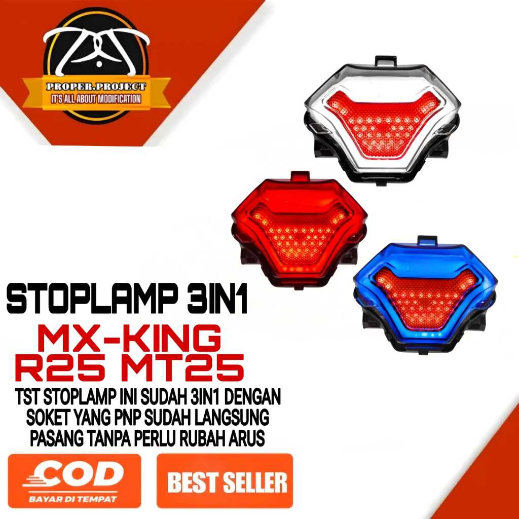 Tst 3 in 1 ไฟท้าย ไฟหยุด TST Mx king R25 Yamaha Mx king R25 | Shopee ...