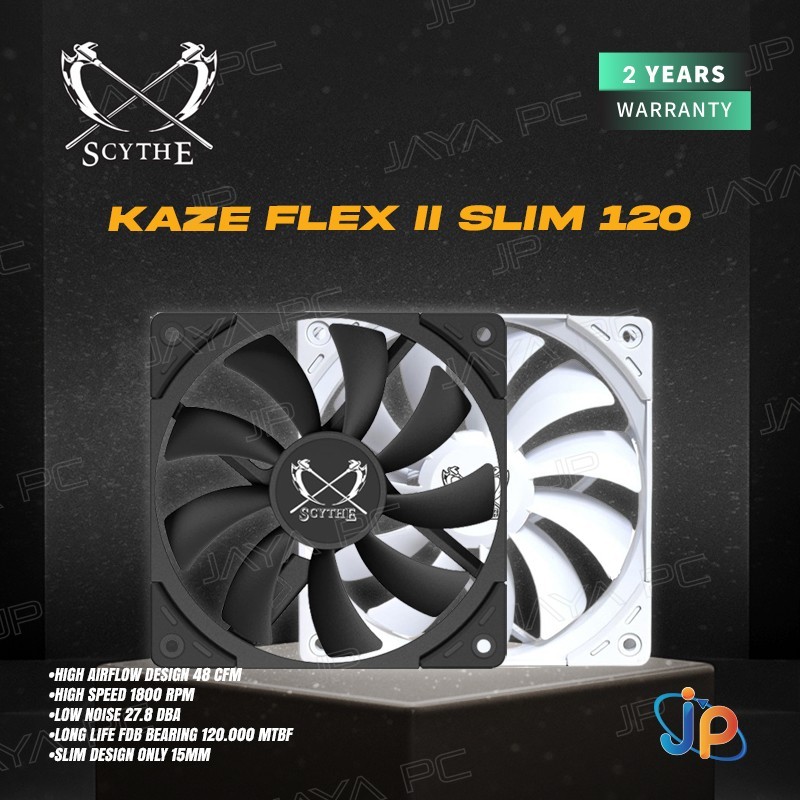 Scythe Kaze Flex II 120 Slim PWM Cooler Case เคสพัดลม 12ซม Shopee