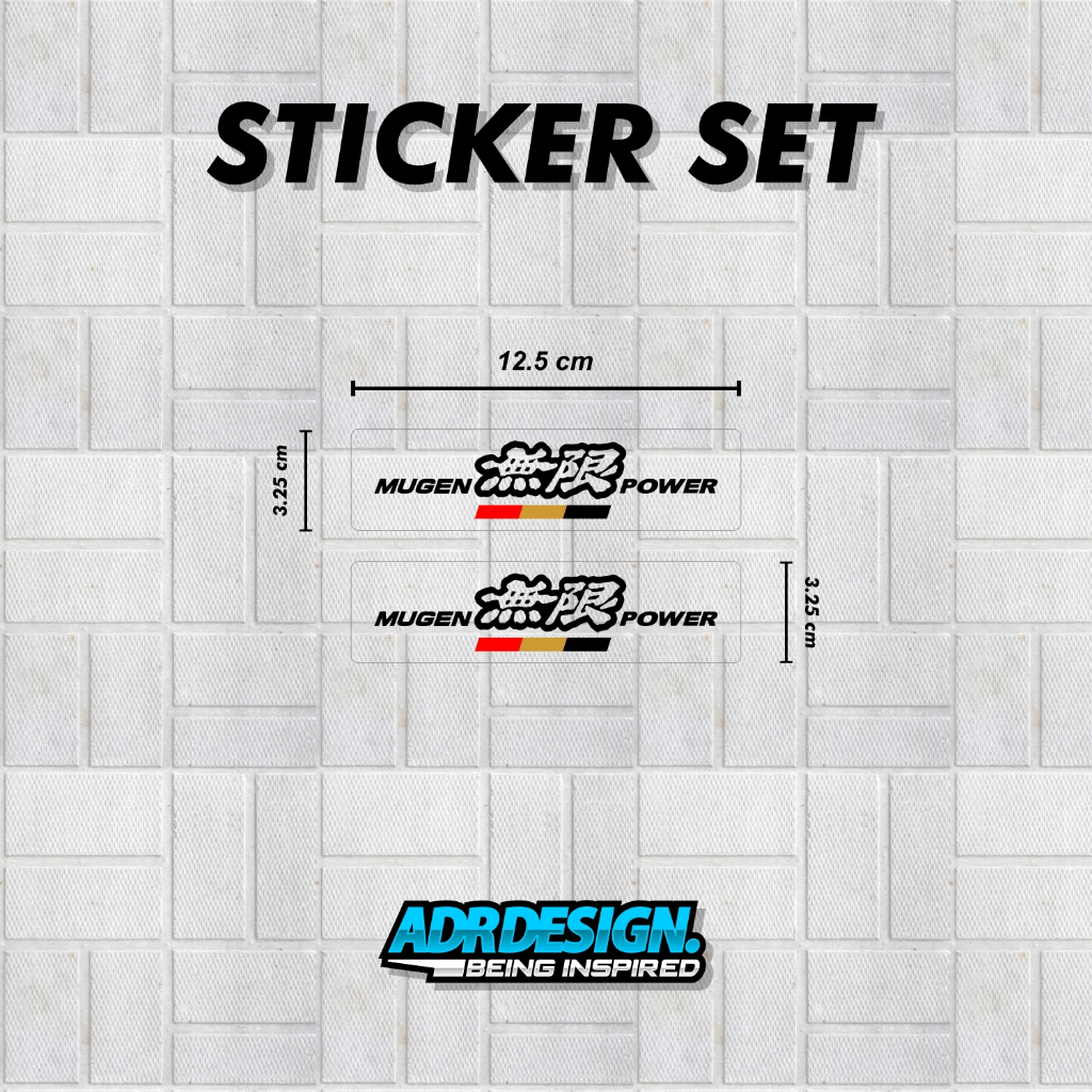 สติ๊กเกอร์สปอยเลอร์ Mugen GT Wing Civic FD1 FD2 FD2R | Shopee Thailand