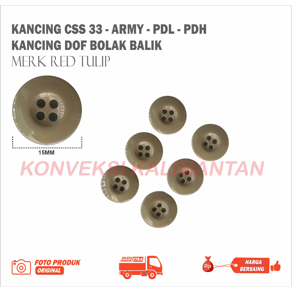 ปุ่ม CSS-33 ขนาดเล็ก / ARMY-PDL-PDH ปุ่ม - ปุ่มเสริม - ต่อ 6 ชิ้น ...