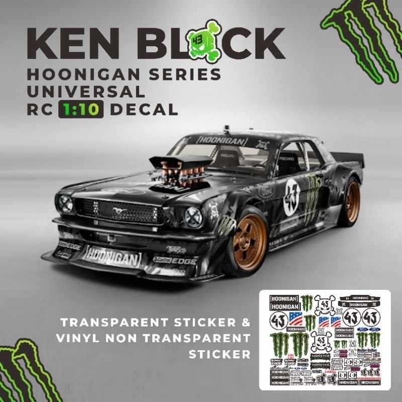 Hoonigan Ken Block RC สติ๊กเกอร์รูปลอกแบบกําหนดเอง 1:10 | Shopee Thailand