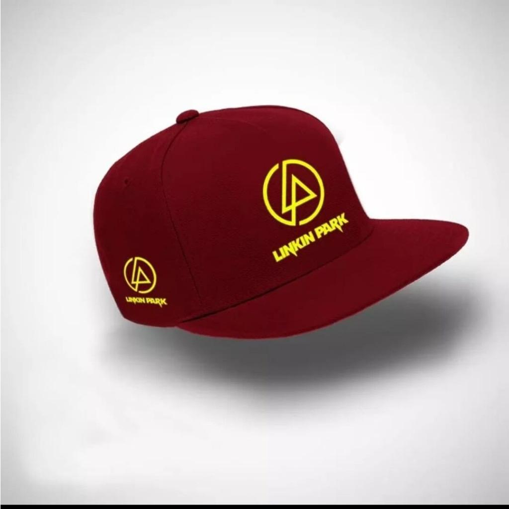 หมวกสแน็ปแบ็ก-linkin-park-logo-est15-usa-สีเหลือง-พรีเมี่ยม
