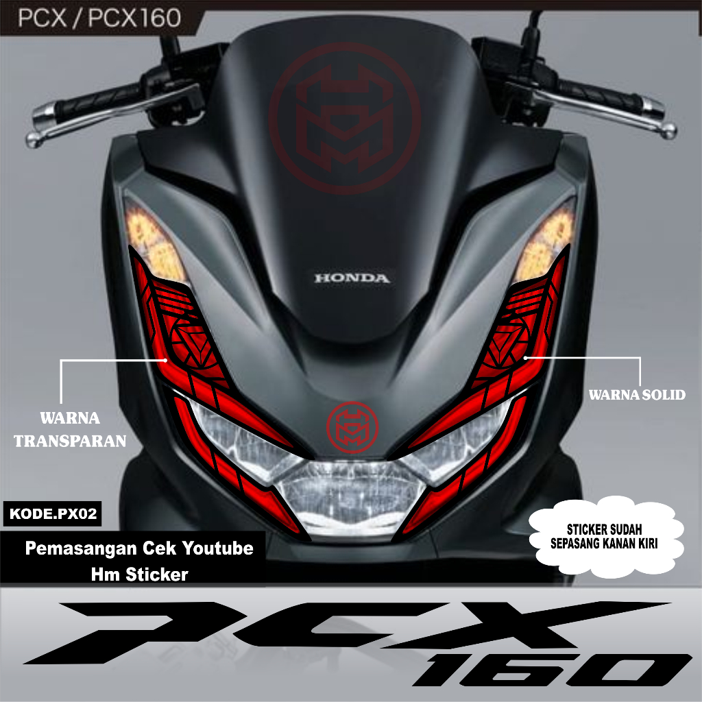 สติกเกอร์ติดไฟหน้า-pcx-160-new-px02