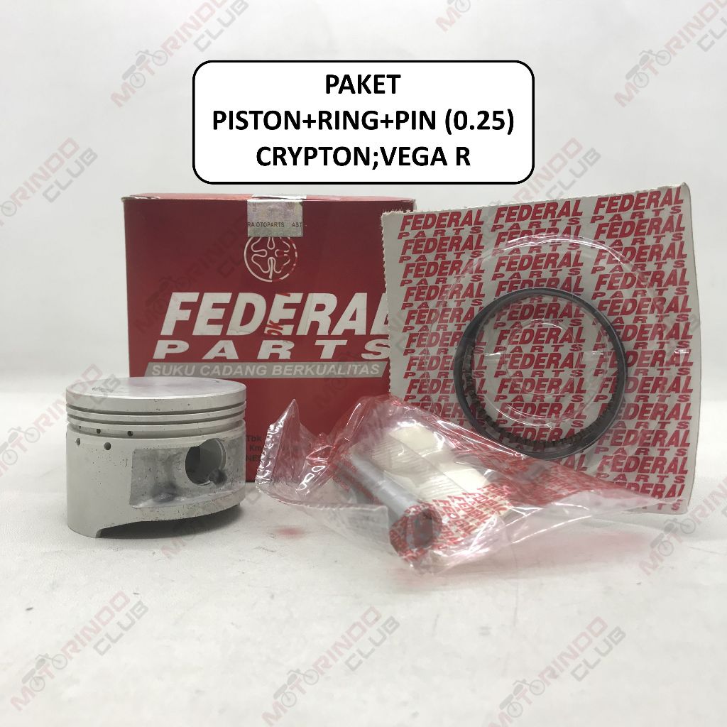 ชุดลูกสูบ / แพ็คเกจลูกสูบมอเตอร์ไซค์ CRYPTON; ยี่ห้อ VEGA R FEDERAL ...