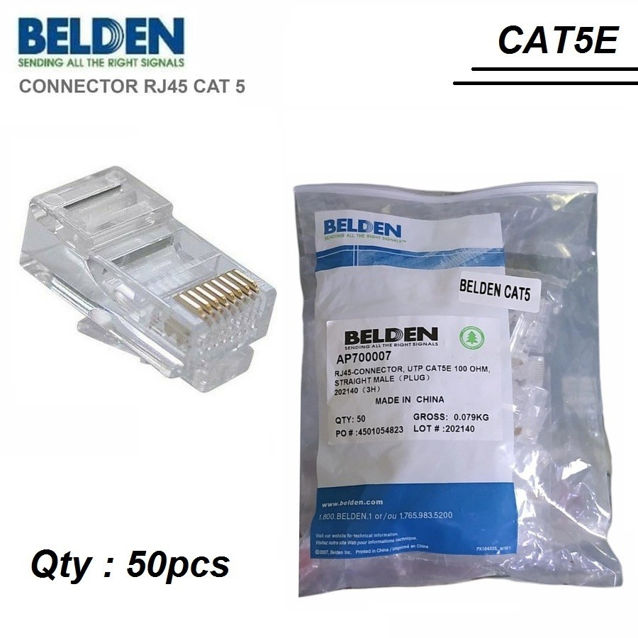 Belden RJ45 Cat 5e RJ-45 Cat5e AP Connector Jack700007 Cat5 Cat 5 ...